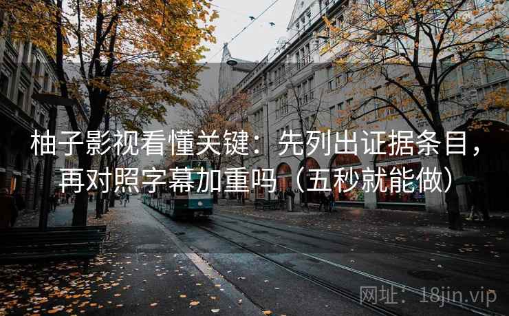 柚子影视看懂关键：先列出证据条目，再对照字幕加重吗（五秒就能做）